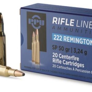 IA1PPU12A032 #1. Ammo 222 Rem 50Gr PPU SP 20's