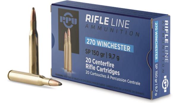AOFPVA-027 #1. Ammo 270 Win 150Gr PPU SP 20's