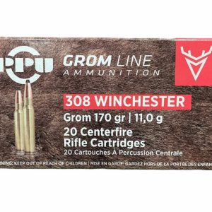 IA1PPU31A379 #1. Ammo 308 Win 170gr PPU Grom 20's