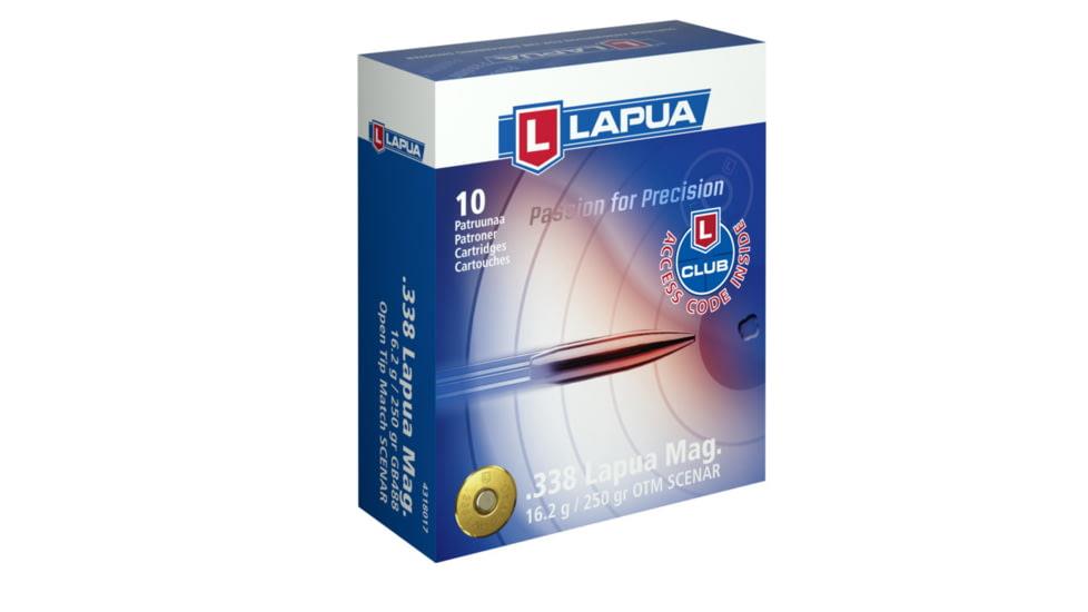 NOR4318017 #1. Ammo 338 Lapua Mag 250Gr Lapua Scenar Open Tip Match 10's