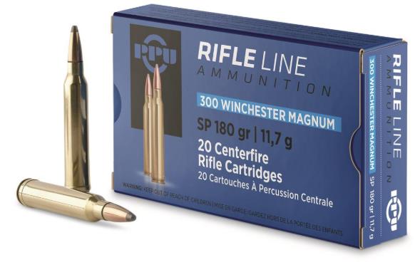 AOFPVA-124 #1. Ammo 300 WM 180Gr PPU SP 20's