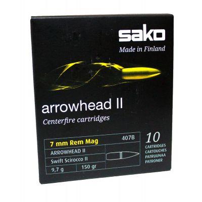 NORC627407BSB10 #1. Ammo 7mm RM 150Gr Sako Arrowhead II (Swift Scirocco II) 10's