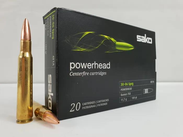 NORC631497ASA10 #1. Ammo 30-06 SPR 180Gr Sako PowerHead II (Barnes TTSX) 20's