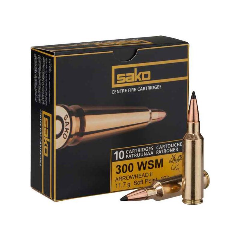 NORC671408ASB10 #1. Ammo 300 WSM 180Gr Sako ArrowHead II (Swift Scirocco II) 10's