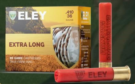 SGAE410MAG375 #1. Ammo 410Ga (36Ga) Magnum No7.5 3" Extra Long Fibre 19gr 25's