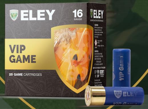 SGAE16GF285 #1. Ammo 16Ga 28Gr Eley VIP Game Fibre67mm No5 25's