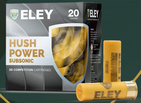 SGAE202475HUSH #1. Ammo 20Ga 24Gr Eley No7.5 HUSH POWER 67mm 25's