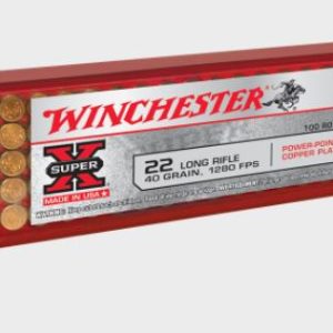 NYAW-X22LRPP1 #1. Ammo 22 LR 40Gr Winchester Super-X Power Point Hollow Point 100's