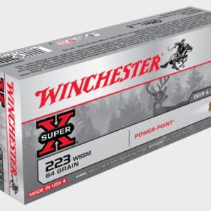 NYAW-X223WSS1 #1. Ammo 223 WSSM 64Gr Winchester Super-X Power Point 20's