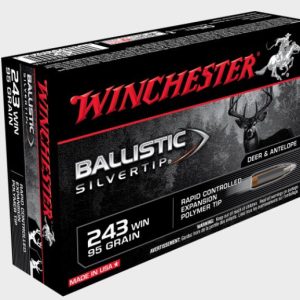 NYAW-SBST243A #1. Ammo 243 Win 95Gr Winchester BALLISTIC SILVERTIP 20's