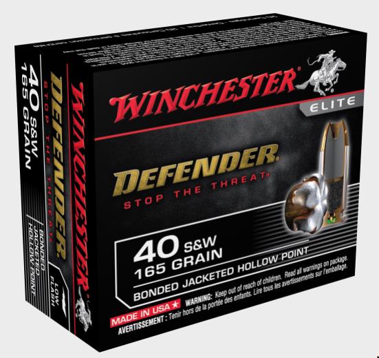 NYAW-S40SWPDB #1. Ammo 40 S&W 165gr Winchester Bonded Jacketed Hollow Point Defender20's