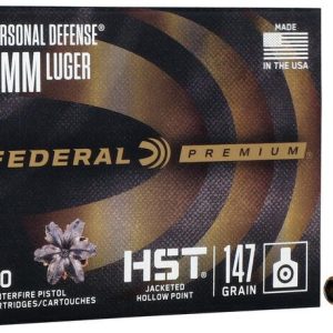 FORAF-001001 #1. Ammo 9mm L 147gr Federal Personal Defense HST 20's P9HST2S