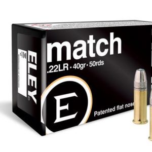 SGAE22XBM #1. Ammo 22 LR 40Gr Eley Match 50's