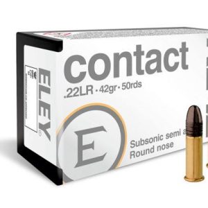 SGAE22CONTACT #1. Ammo 22 LR 42Gr Eley Contact Subsonic 50's