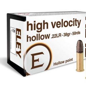SGAE22HVHALLOW #1. Ammo 22 LR 38Gr Eley High Velocity 50's
