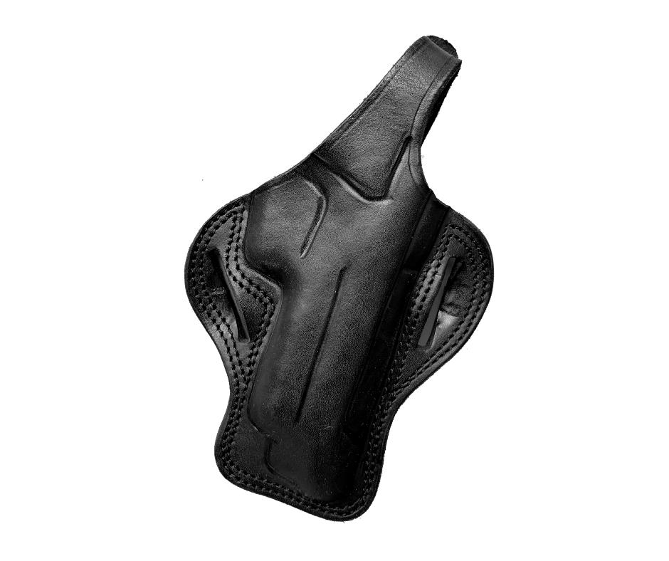 ELP110WCZ75RBL #1. El Paso Shado Leather Holster CZ 75 Right Hand Black Outside Waistband