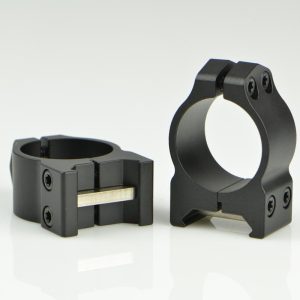 ISS201M #1. 25mm (1 Inch ) Medium Weaver Warne Rings Maxima Fixed Matte Black