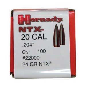 ISS22000 #1. P 20 Cal (.204) 24Gr Hornady NTX 100's