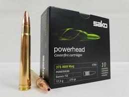RAPC639478DSB10 #1. Ammo 375 H&H 270Gr Sako Powerhead Soft Point 10's