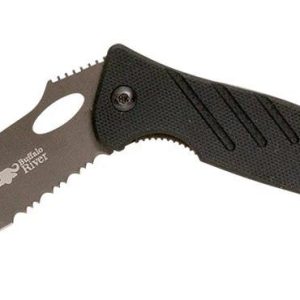 AOSBRKM502 #1. Buffalo River Maxim 50/50 Folding Knife 3.5 BLK