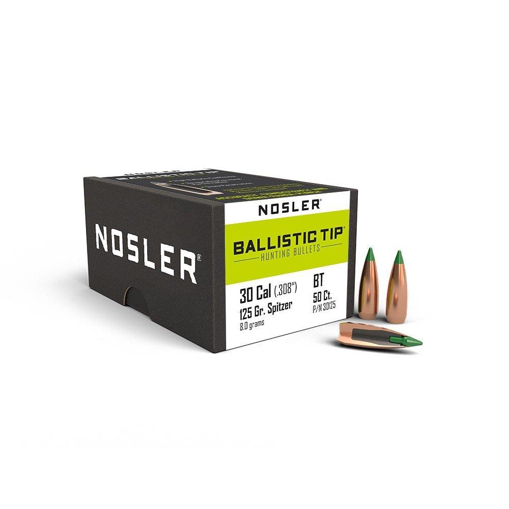 ISS30125 #1. P 30 Cal (.308) 125Gr Nosler Ballistic Tip 50's