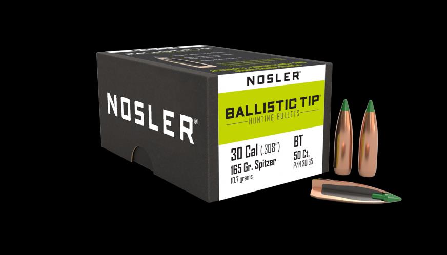 ISS30165 #2. P 30 Cal (.308) 165Gr Nosler Ballistic Tip 50