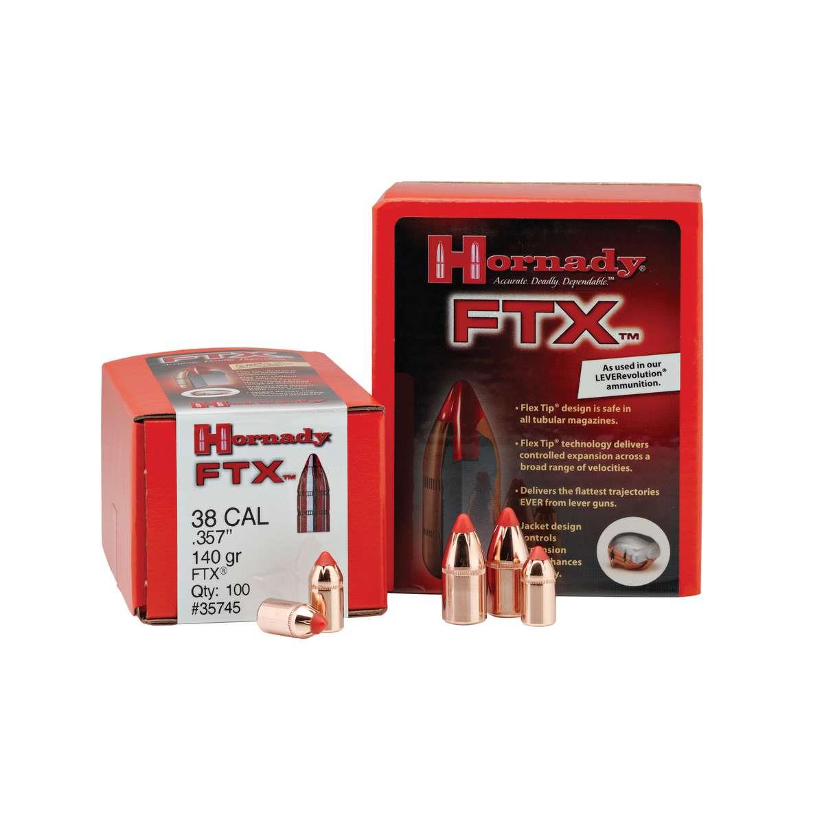 ISS35745 #1. P 38 Cal (357) 140Gr Hornady FTX 100's