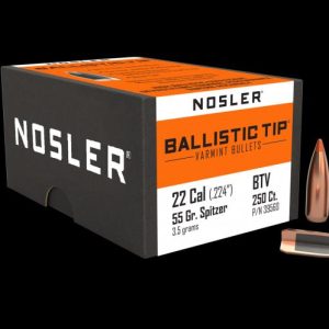 ISS39560 #1. P 22 Cal (.224) 55Gr Nosler Balistic Tip 250's