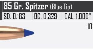 ISS43004 #1. P 25 Cal (.257) 85Gr Nosler Ballistic Tip Varmint 100's