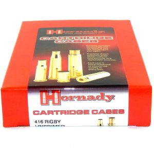 ISS8687 #1. B 416 Rigby Hornady Unprimed Cases 20's