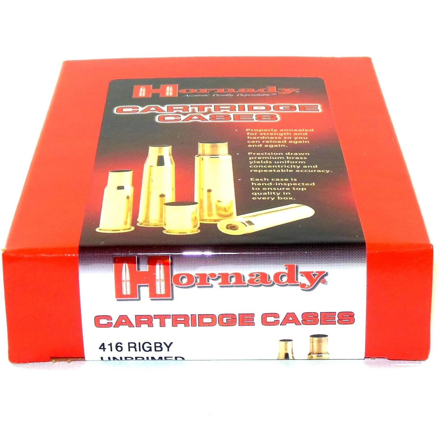 ISS8687 #1. B 416 Rigby Hornady Unprimed Cases 20's