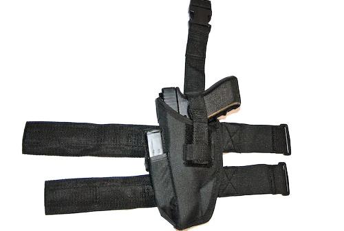 MAVTHIGH-DOUBLE-RH #1. Maverick SAS Thigh Holster Double ST Right Hand W/Mag Pouch