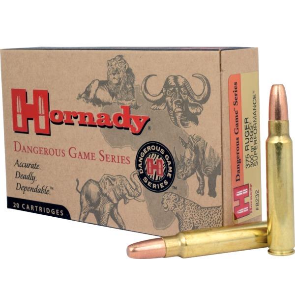 ISS8232 #1. Ammo 375 Ruger 300Gr Hornady DGS SPF 20's