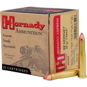 ISS8302 #1. Ammo 22 Hornet 35Gr Hornady V-Max 25's