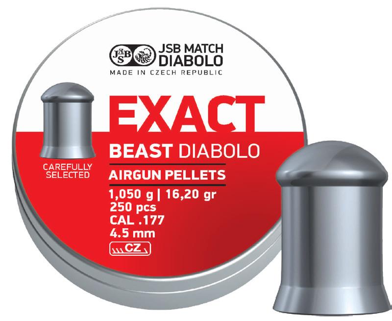 SGPEL1JSBEXTBEAST #1. JSB Jumbo Exact Beast 4.5mm (16.2g) 250's