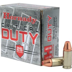 ISS90236H #1. Ammo 9mm L 135Gr Hornady FlexLock Critical Duty 25's