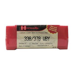 ISS546391 #1. D 338-378 WBY MAG Hornady Custom Grade New Dimension II-Die Set