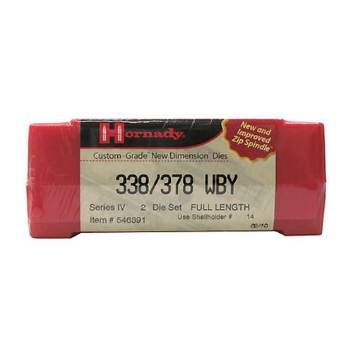 ISS546391 #1. D 338-378 WBY MAG Hornady Custom Grade New Dimension II-Die Set