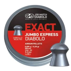 CUJSB-546277-500 #1. JSB Exact Jumbo Express 5.52mm/.22 14.35G (500)