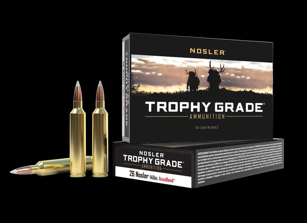 ISS60014 #1. Ammo 26 Nosler 140gr TG Accubond 20's