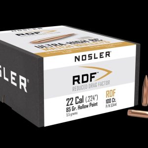 ISS53441 #1. P 22 Cal (.224) 85gr Nosler RDF HPBT 100's
