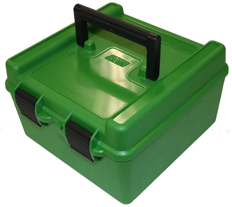 ISSR-100-10 #1. MTM Ammo Case Deluxe 22-250 375 Green 100
