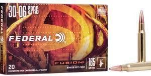 FORAF522 #1. Ammo 30-06 SPR 165gr Federal Fusion 20's