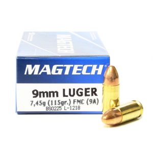 FORAH-004 #1. Ammo 9mm P 115Gr Magtech FMC 50's