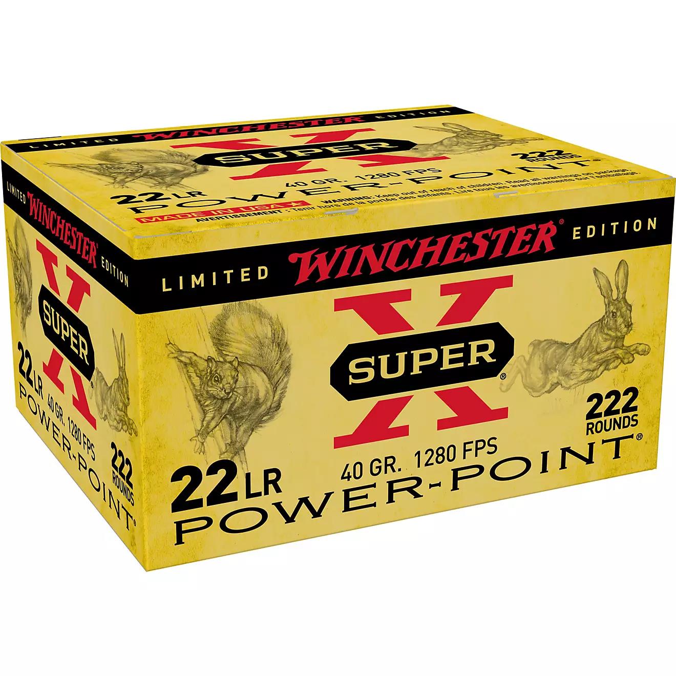 NYAW-X22LRPPB #1. Ammo 22 LR 40Gr Winchester Super-X Power Point Hollow Point 222's