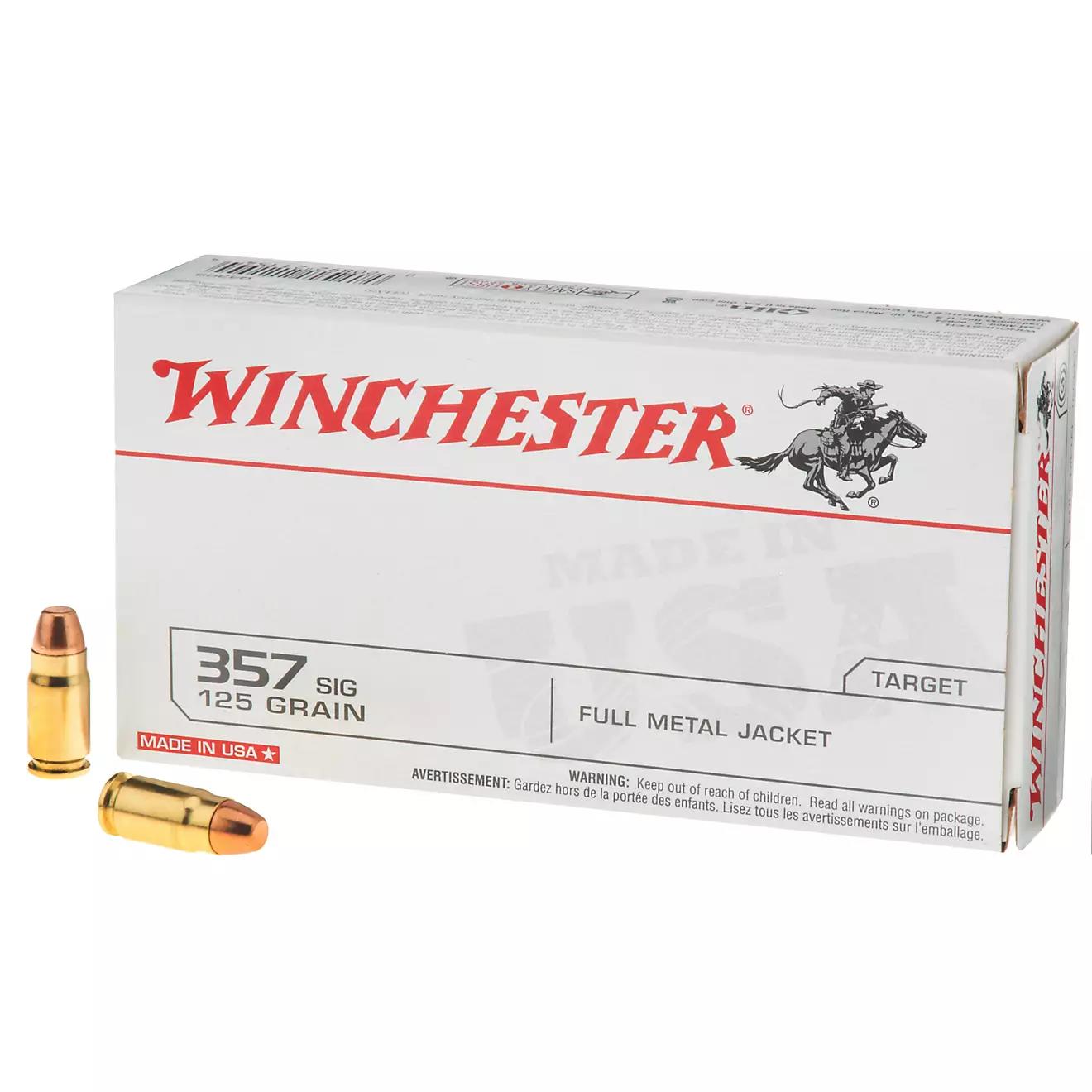 NYAW-Q4309 #1. Ammo 357 Sig 125 Gr Winchester FMJ 50's