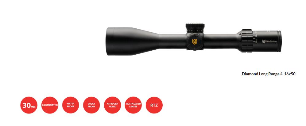 AOSNDSI41650LRH #1. Nikko Striling Diamond 4-16x50 30mm Long Range Riflescope Illuminated Recticle