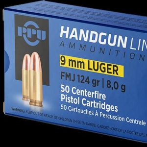 AOFPVA-033 #1. Ammo 9mm LUGER 124Gr PPU FMJ 50's