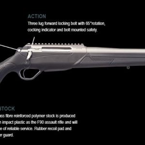 DFLTG37007-5CS2+ZTTH41650MD #4. Lithgow LA102 6.5 Creedmoor Polymer BLK 3RD THRD 22" + Zerotech Thrive 4-16x50 MD SFP 30mm