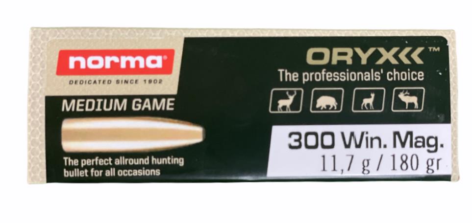 L&G20174762NORMA #3. Ammo 300 WM 180gr Norma Oryx 20's